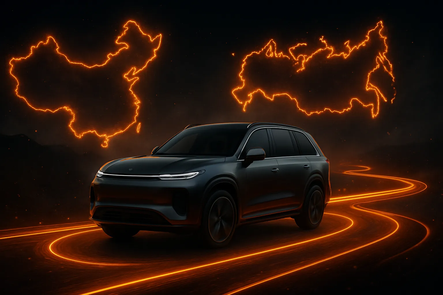 Li Auto едет из Китая в Россию по светящейся дороге